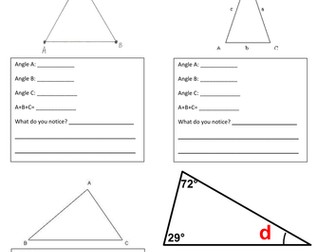 Finding Missing Angles in Triangles/Quadrilaterals
