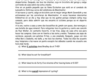 Daily routine - Bradley Wiggins