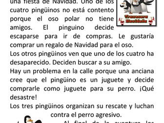 Los pingüinos de Madagascar – una misión navideña