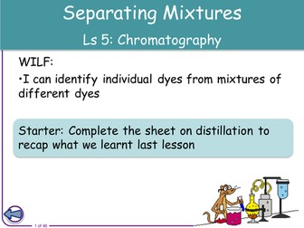 Resources for Separating Mixtures SOW