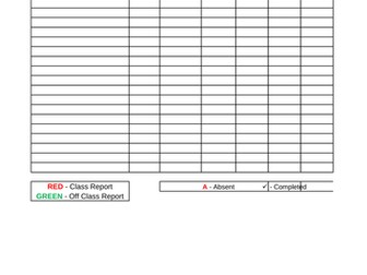Homework Tracker Template