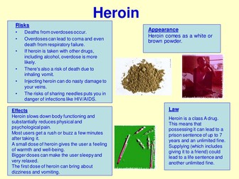 Drugs Posters + Table