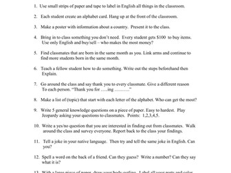 Tech and Non Tech tasks for EFL Classroom