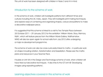 KS2 ART, Unit 3B: Investigating Pattern
