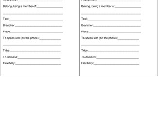 Y12 La technologie mobile-vocabulary test