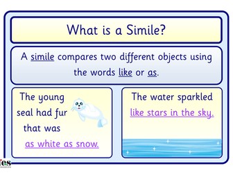 Simile, Metaphor and Personification