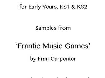 Christmas music games for EYFS, KS1 & KS2