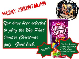 Cross curricula Christmas Quiz (whole school) 2012