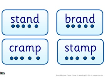 Sound Button Cards: Phase 4 L and S