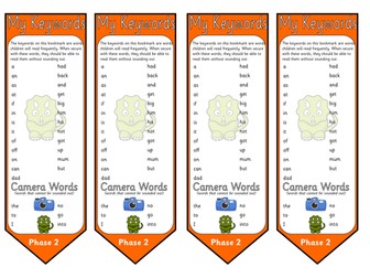 Phase 2 - 5 HFW Keyword Bookmarks