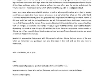 3 Christmas assembly readings.