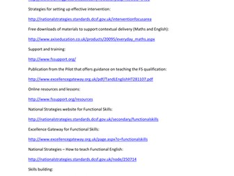 Guide to Resources for Functional Skills