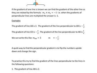 Introducing the basics of co-ordinate geometry