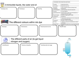 Edexcel C2.3 separation techniques - flow chart
