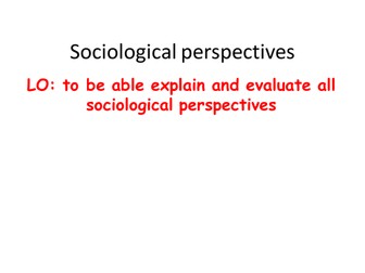 Sociological Perspectives