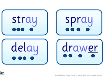 Sound Button Cards: Phase 5 L and S