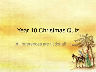 Edexcel GCSE Business Studies Christmas Quiz