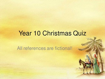 Edexcel GCSE Business Studies Christmas Quiz