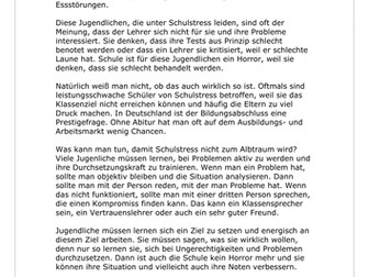 Schulstress muss nicht sein