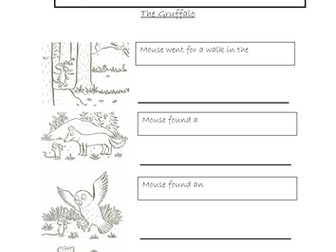The Gruffalo - Big Write - Re-write the Story.
