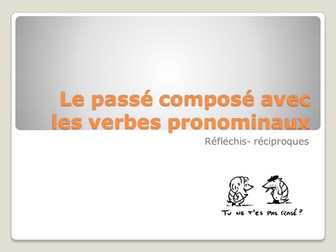 Accord du participe passé des verbes pronominaux