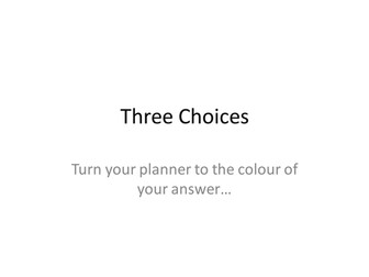 AQA B2 Revision Lesson Plenary Quiz