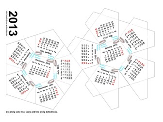 Dodecahedron 2013 Calendar