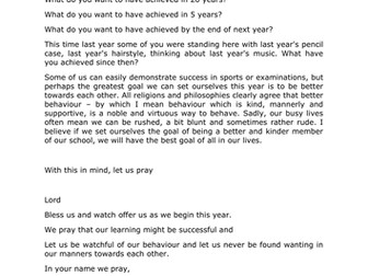 Assembly for a new term