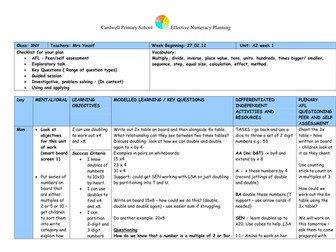 Y3 Numeracy Block A unit 2