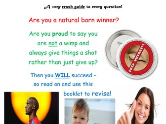 A very CRASH guide to English GCSE AQA