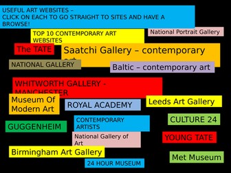 USEFUL ART WEBSITE LINKS