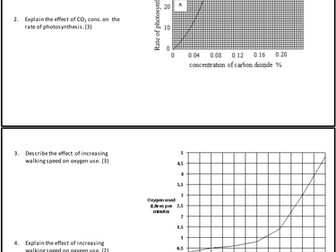 Describe and explain graph questions