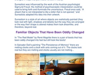 Surrealism Worksheets