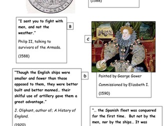 The defeat of the Spanish Armada