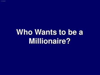 Counting 'Who Wants to be a Millionaire' game