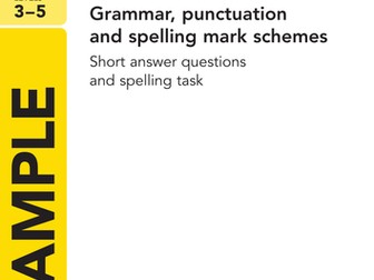 Grammar, punctuation & spelling sample assessment