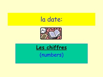 Numbers one to twelve in French