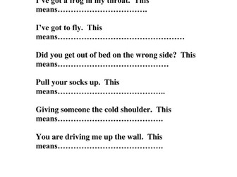 Introducing children to Non-literal sayings