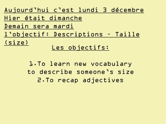 Physical Size PowerPoint