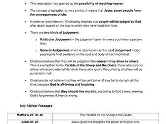 End of Life - Salvation, Redemption & Judgement