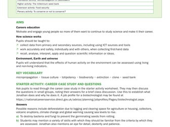 Practical: using tissue culture for conservation