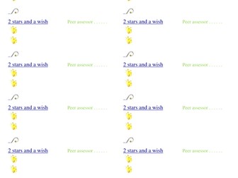 Two stars and a wish labels