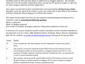 AQA C1 5.3 New/Designer Polymers