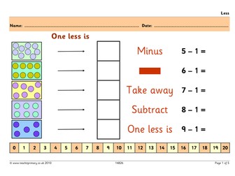 Subtraction worksheets