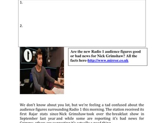 Changes of market share at radio 1