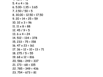 Year 3 and 4 word problems