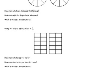 Changing from Improper Fractions