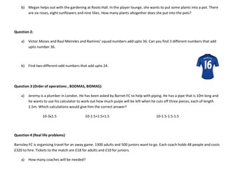 Premier League Maths L2 - Number Skills