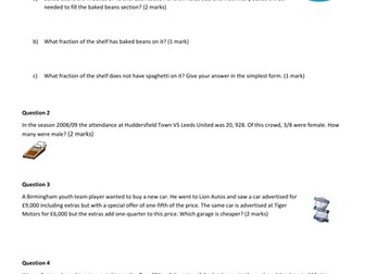 Premier League Maths L2 - Fractions