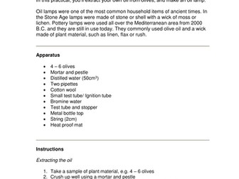 Extracting oils from plants